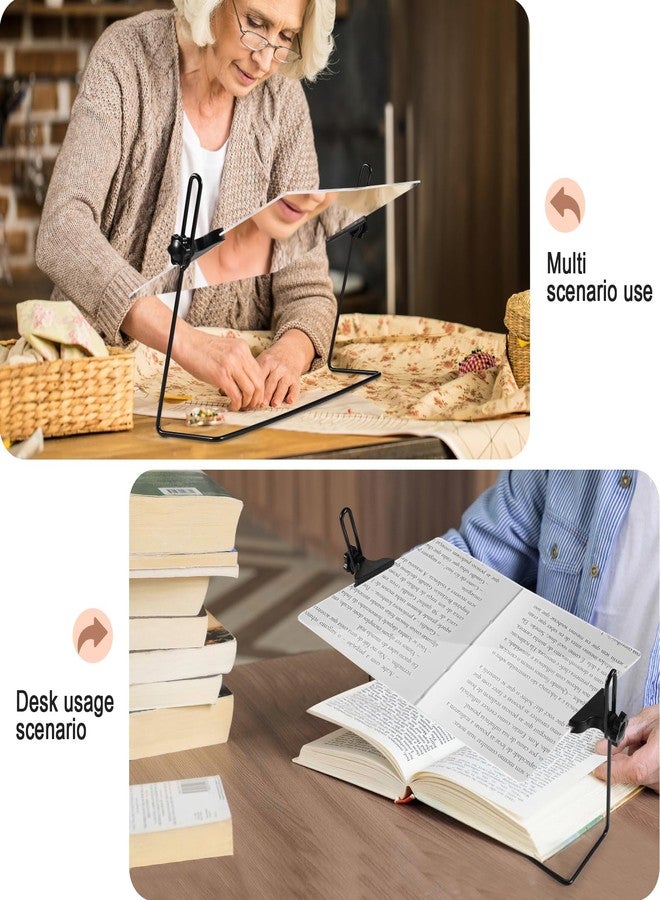مكبر القراءة المكتبي SAND LINK 3X - عدسة مكبرة للصفحة الكاملة، مناسب لضعاف البصر وكبار السن، لقراءة الكتب والمطبوعات الصغيرة والمجلات والوثائق. - Image 4