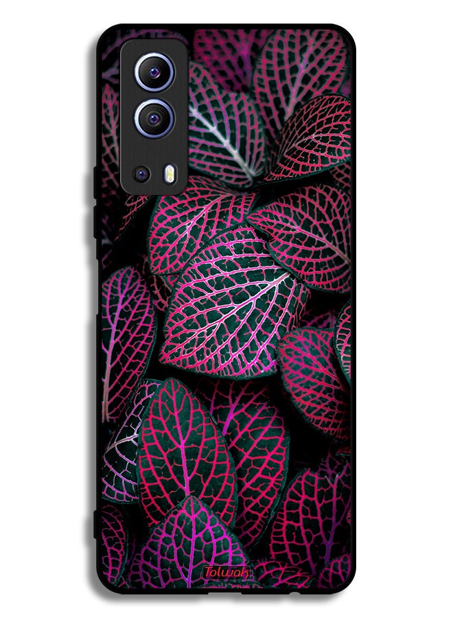 Tolwak Vivo Y72 5G Protective Case Cover Salja Leaves - Image 2