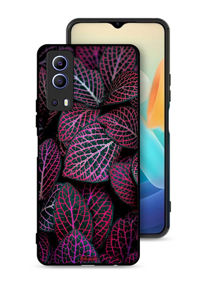 Tolwak Vivo Y72 5G Protective Case Cover Salja Leaves - Image 1