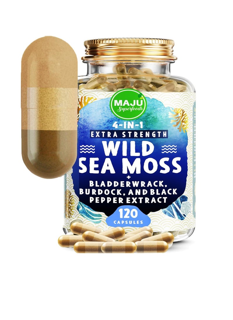 Maju Superfoods - Wild Irish Sea Moss Capsules (120ct) - Image 1