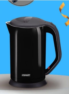 Smart Black water kettle, 2 layers, stainless steel interior and plastic exterior, 1.7 liters, from  Smart  - Image 1
