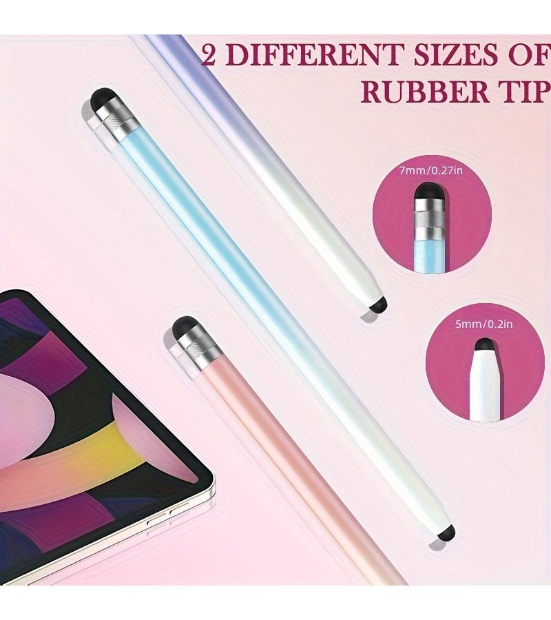 10 Pack Capacitive Stylus Pens for Touch Screens High Sensitivity and Precision Universal Compatible with Tablets and Smartphones No Battery Required with 20 Replacement Nibs - Image 4