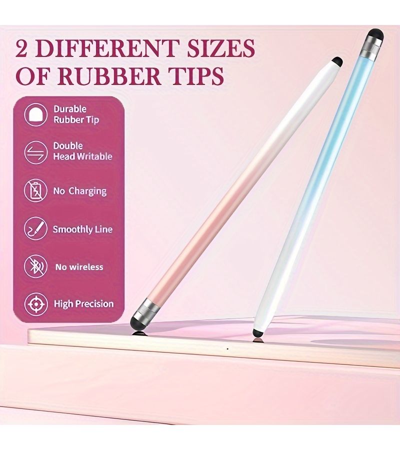 10 Pack Capacitive Stylus Pens for Touch Screens High Sensitivity and Precision Universal Compatible with Tablets and Smartphones No Battery Required with 20 Replacement Nibs - Image 3