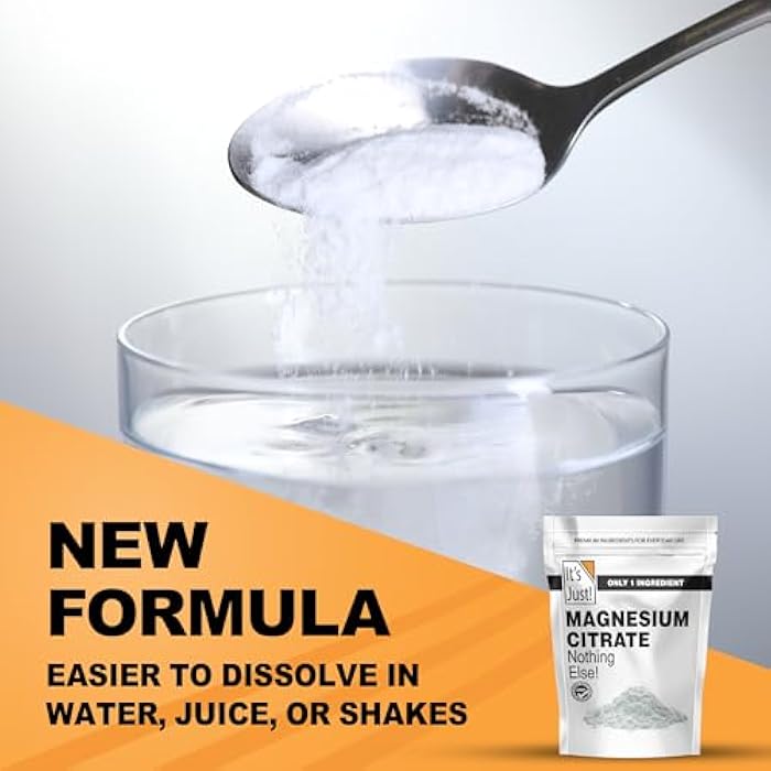 It's Just! It's Just - Magnesium Citrate Powder, 15oz, Non-GMO Magnesium Supplement, Unflavored (15oz / 129 Servings) - Image 3