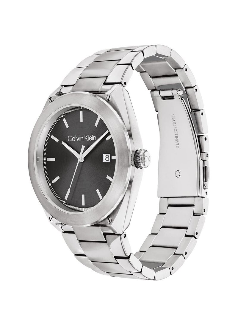 CALVIN KLEIN ساعة يد كاجوال اسنشالز للرجال من الستانلس ستيل - 25200196 - Image 2