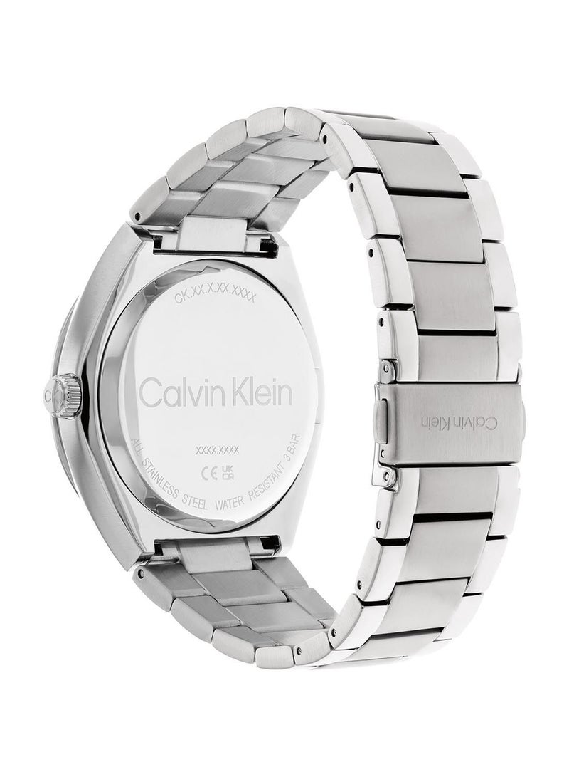CALVIN KLEIN ساعة يد كاجوال اسنشالز للرجال من الستانلس ستيل - 25200196 - Image 3
