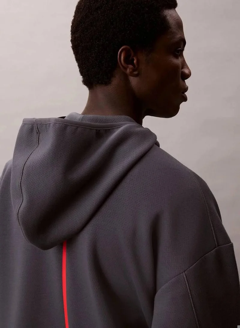 Calvin Klein Turbulence Breathable Performance Mesh Track Hoodie for Men | Best Price UAE