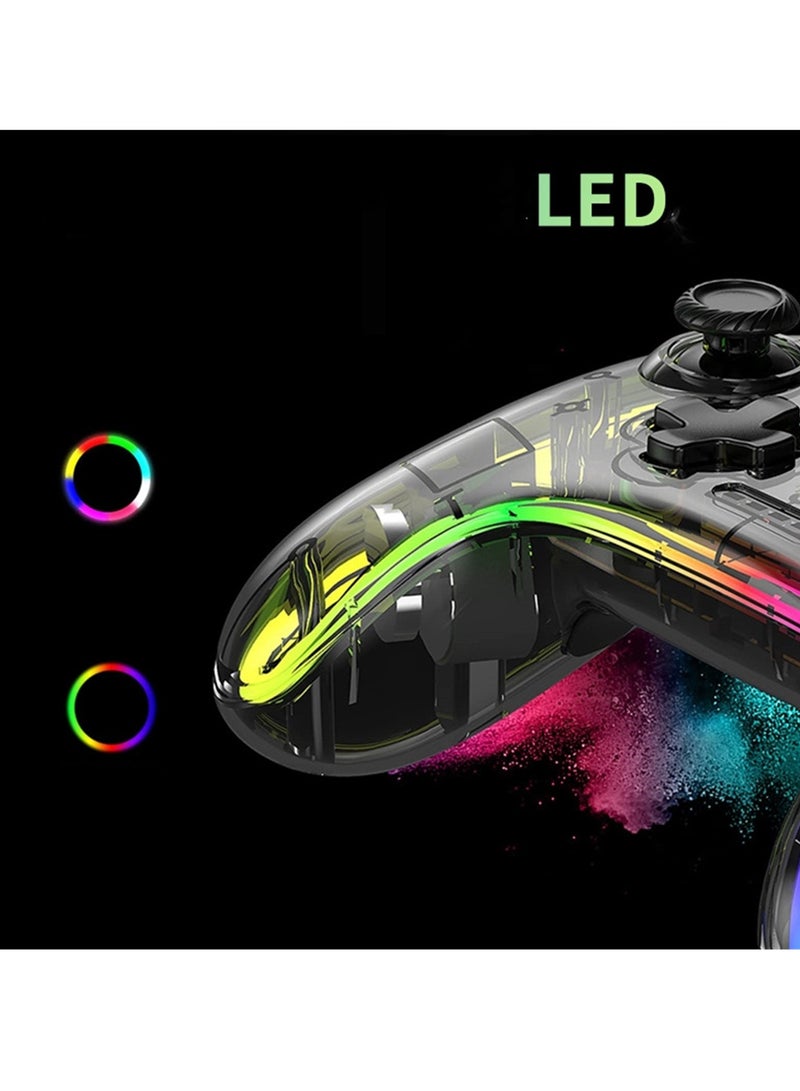 switch pro transparent handle ns oled wireless bluetooth lite somatosensory pc computer mobile game handle - Image 5