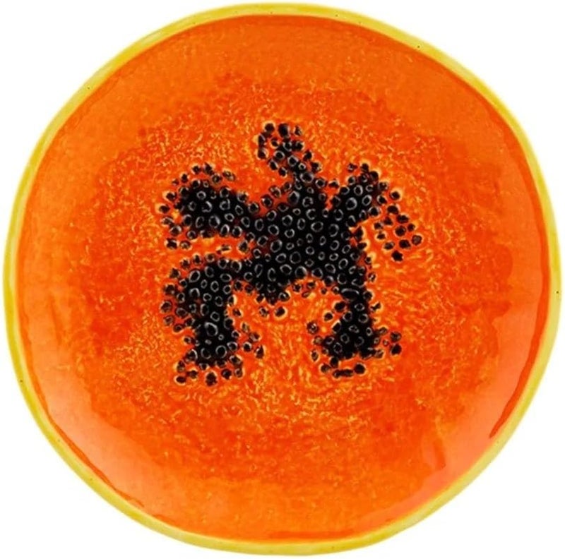 Vista Alegre Vista Alegre Bordallo Pinheiro Tropical Fruits Dessert Plate Papaya 9  - Image 1