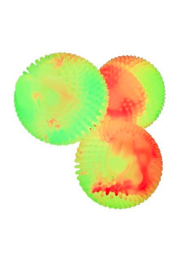 Pets Face Shape Spike Ball - Glow In Night Squeaky Sound 3.5 Inch Radium Glowing Interactive Toy, Teeth Cleaning Ball For Puppies And Dogs - Image 3