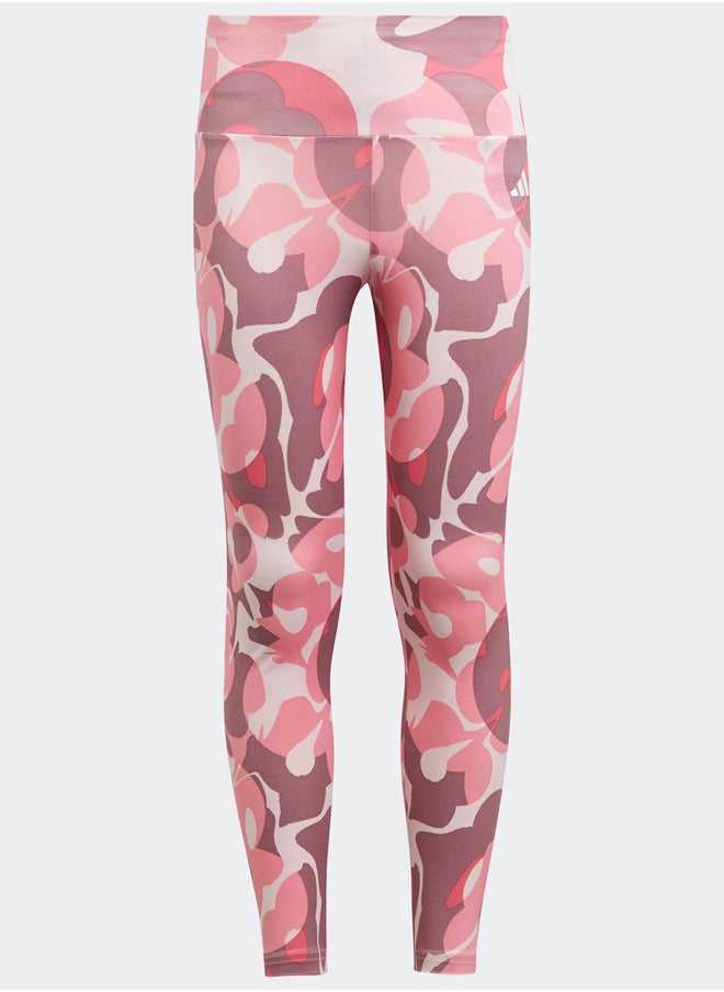 Adidas - Essentials AEROREADY Seasonal Print High-Waist 7/8 Leggings Kids - Image 1