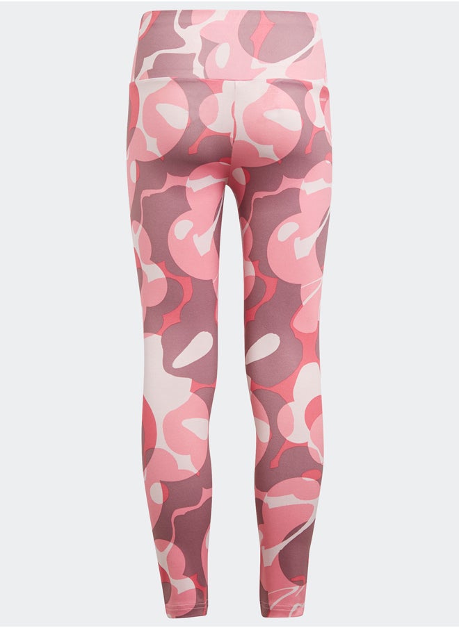Adidas - Essentials AEROREADY Seasonal Print High-Waist 7/8 Leggings Kids - Image 1