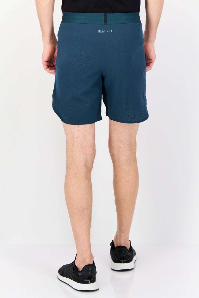 Adidas شورتات تدريب رياضية للرجال بطول 7 إنش، أخضر داكن - Image 4