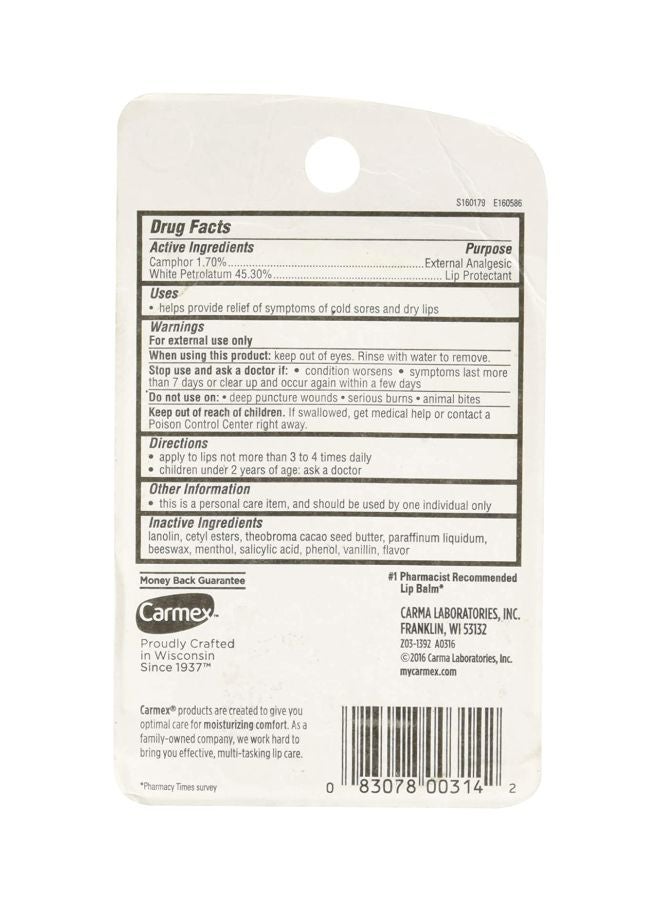 CARMEX 3-Piece Classic Mediacted Lip Balm 3x10grams - Image 2