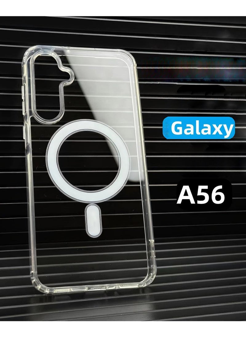 كومبي - جراب حماية Magsafe لهاتف Samsung Galaxy A56، غطاء واقٍ مقاوم للصدمات شفاف - Image 1