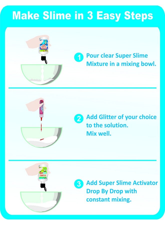 StepsToDo Basic Slime Making Kit. Basic Slime Supplies Kit. Super Slime Mix. Super Slime Activator. - Image 3