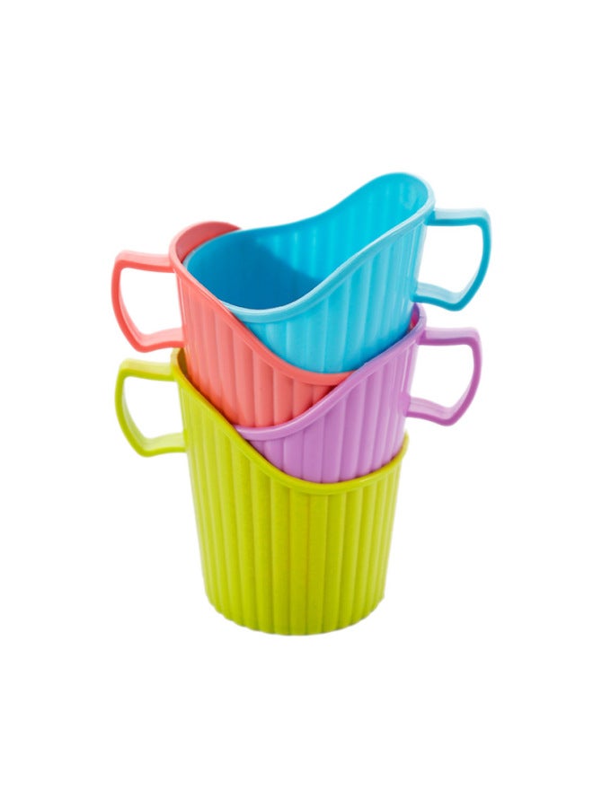 Household Disposable Paper Cup Holder Office Plastic Cup Cover Boiling Water Heat Insulation Anti-scalding Thickened Cup Holder Cup Cover-Color:Color Random Blend-Specifications:About 7.4*8.5 (manual Measurement With Error) - Image 5