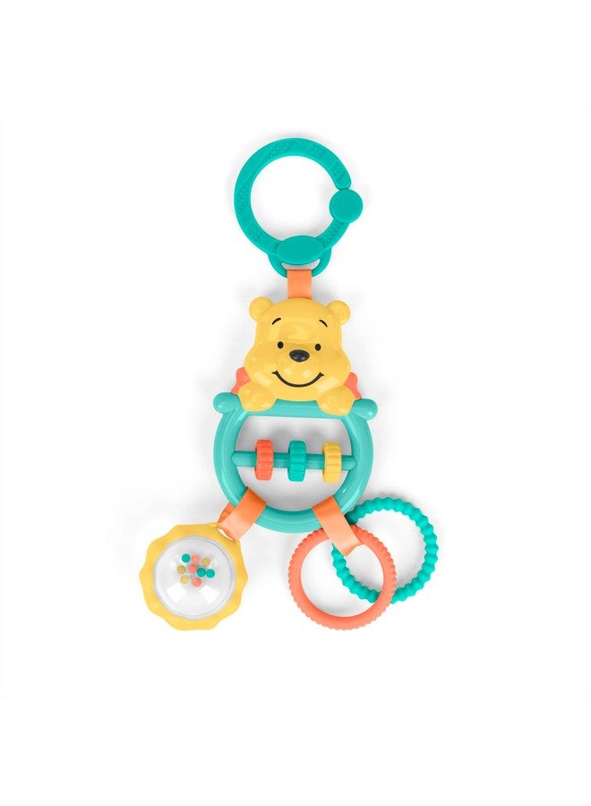 Bright Starts Disney Baby Winnie The Pooh Busy Bear Activity Toy, Unisex Stroller Toy, Newborns & Up - Image 1