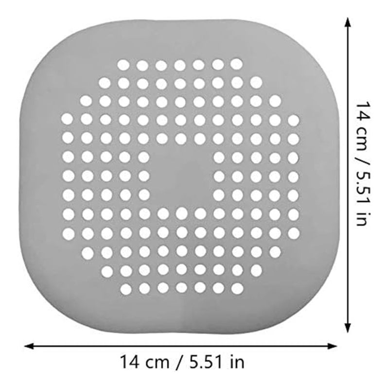 غطاء مصباح الاستحمام: أبعاد 14×14×0.1 سم، مادة TPR بيضاء - تصميم مضاد للانزلاق بمقوم الشفط، مصادر لالتقاط الشعر ومصفى حوض المياه للمصابح في الحمام والمطبخ وحوض الاستحمام - Image 2