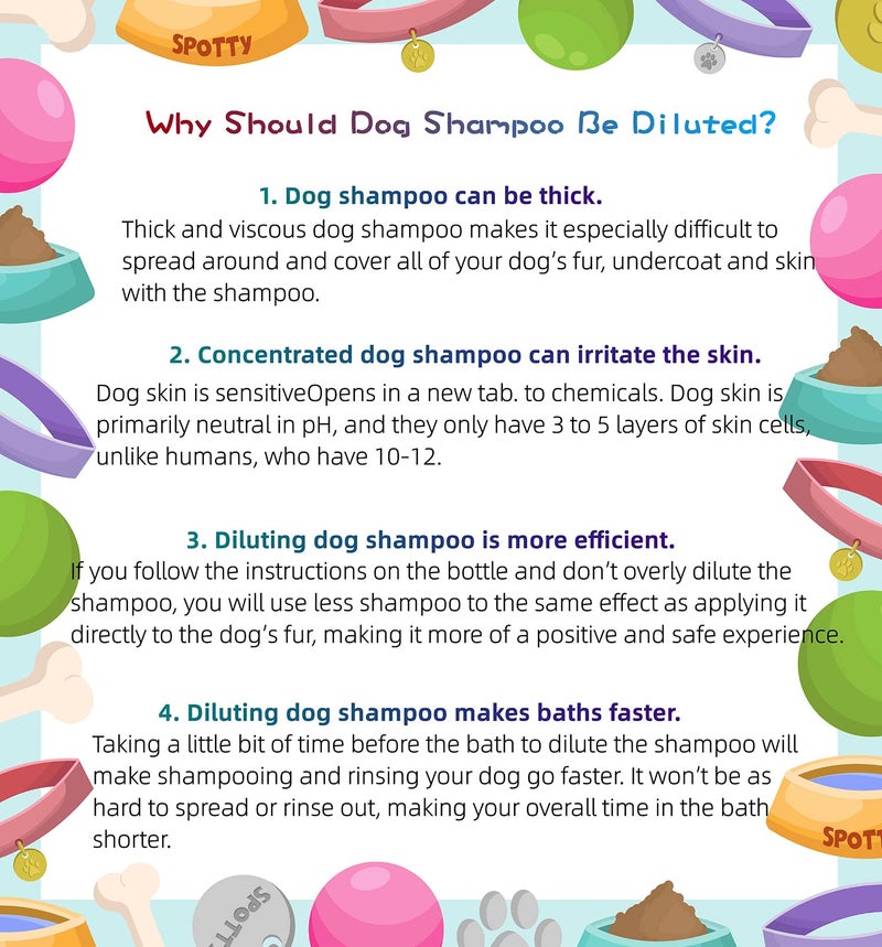 Pertul 2 Pack Pet Shampoo Dilution Bottles, Specialties Mixing Bottle for Concentrated Dog Shampoo and Conditioner Grooms (2) - Image 4