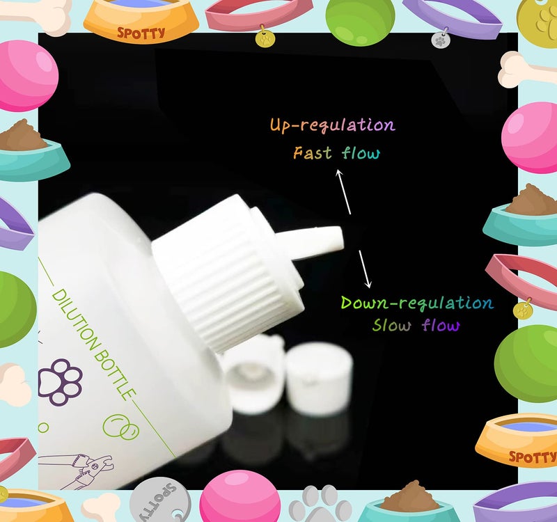 Pertul 2 Pack Pet Shampoo Dilution Bottles, Specialties Mixing Bottle for Concentrated Dog Shampoo and Conditioner Grooms (2) - Image 3