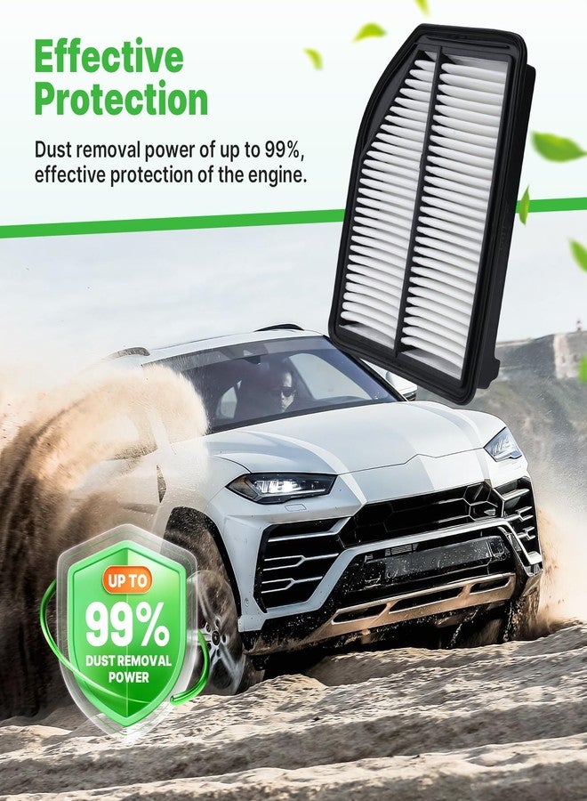 RVgolf Engine+Cabin Air Filters Set Fit for Honda CR-V CRV 2012 2013 2014 L4 2.4L Engine Air Filter Replacement AC Filter Cabin Air Filter for My Car Automotive Accessories# CF10134 CA11258 - Image 3