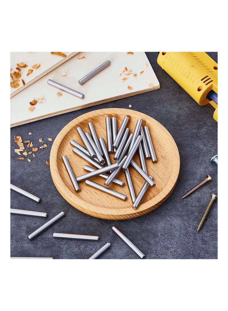 Shelves Dowel Pin, 5 mm x 40 mm Shelf Brackets Pegs, Stainless Steel Shelf Pins, Metal Bookshelf Pegs Support, Fasten Elements, for Cabinet Furniture Fixing Component Position (32 PCS) - Image 4