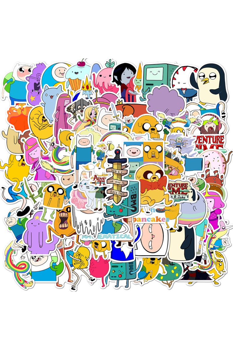 MULTICOLOR 100Pcs Cartoon Adventure Time Stciekrs Stickers DIY Stickers Scrapbooking Phone Luggage S
