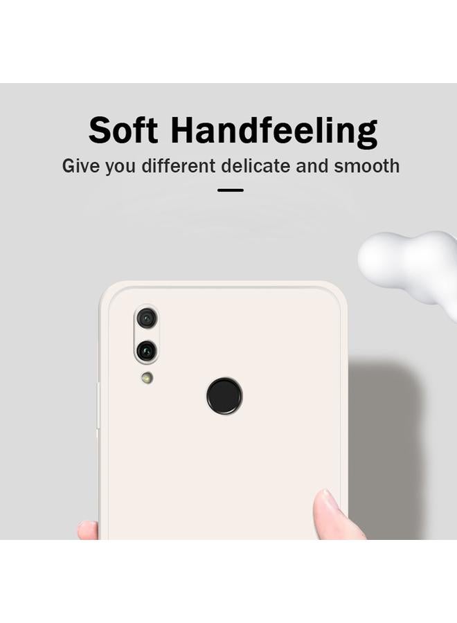 S-TOP Case For Huawei Enjoy 9 Plus Solid Color Imitation Liquid Silicone Straight Edge Dropproof Full Coverage Protective Case - Image 2