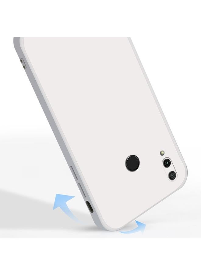 S-TOP Case For Huawei Enjoy 9 Plus Solid Color Imitation Liquid Silicone Straight Edge Dropproof Full Coverage Protective Case - Image 5