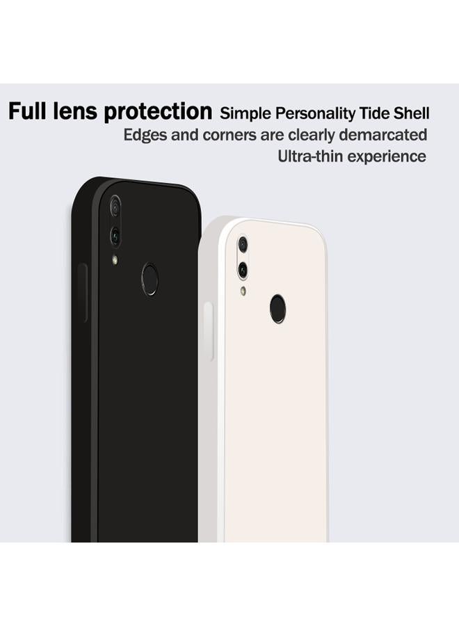 S-TOP Case For Huawei Enjoy 9 Plus Solid Color Imitation Liquid Silicone Straight Edge Dropproof Full Coverage Protective Case - Image 3