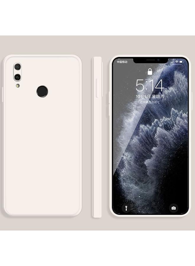 S-TOP Case For Huawei Enjoy 9 Plus Solid Color Imitation Liquid Silicone Straight Edge Dropproof Full Coverage Protective Case - Image 1