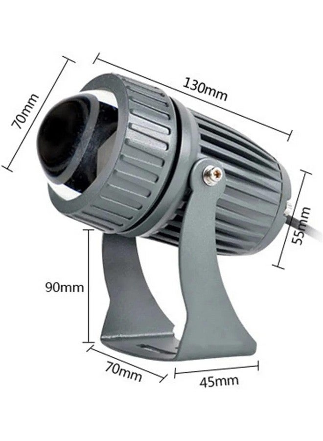 Glowave Outdoor Modern Aluminium Spot Focus High Beam Upto 10 Meters Building Highlighting Light, IP65 Waterproof with Adjustable Head (Warm White) - Image 5