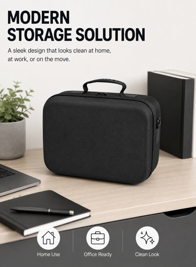 TAKHTEELA Portable Case For Ps5 Slim Console, Hardshell Protective Case Travel Case For Playstation 5 Slim Console Disc/Digital Black - Image 4