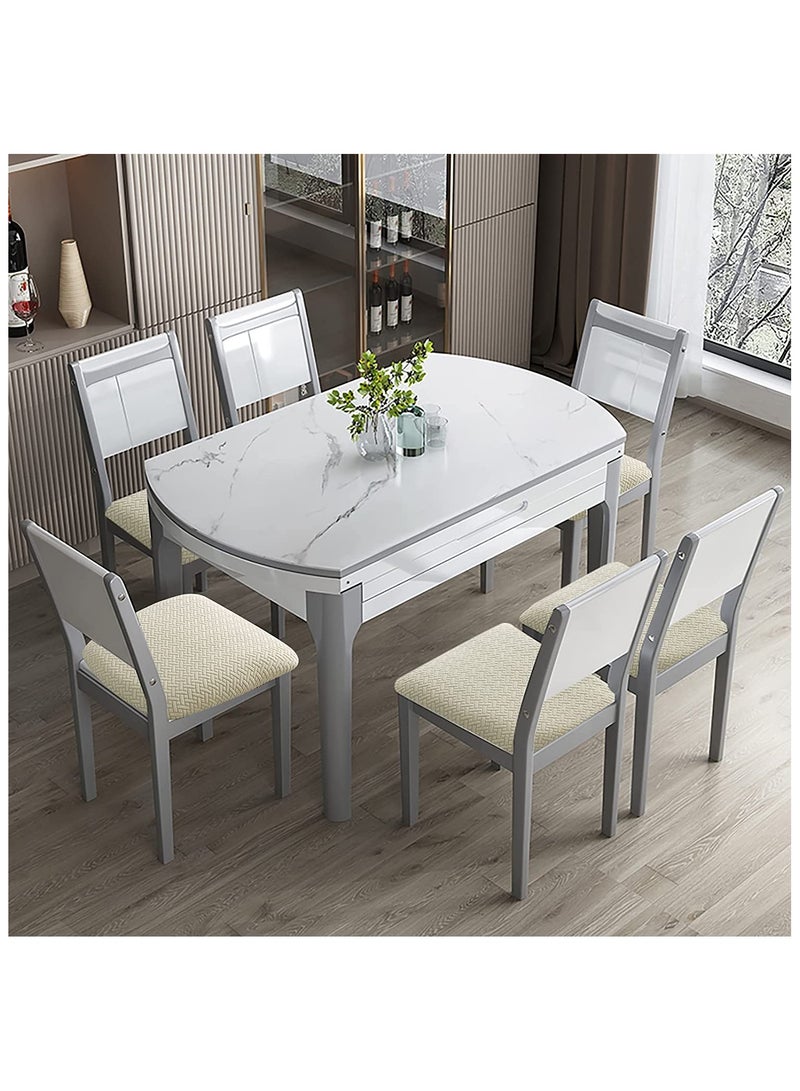 Jinzio Waterproof Chair Seat Covers Set of 6 for Dining Room, Stretch Removable Washable Dining Chair Seat Slipcovers for Home, Restaurant, Banquet,Kitchen Chair Seat Cushion Protector - Image 2