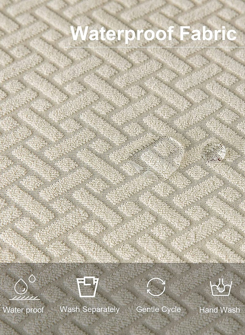 Jinzio Waterproof Chair Seat Covers Set of 6 for Dining Room, Stretch Removable Washable Dining Chair Seat Slipcovers for Home, Restaurant, Banquet,Kitchen Chair Seat Cushion Protector - Image 4