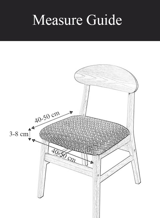 Jinzio Waterproof Chair Seat Covers Set of 6 for Dining Room, Stretch Removable Washable Dining Chair Seat Slipcovers for Home, Restaurant, Banquet,Kitchen Chair Seat Cushion Protector - Image 5