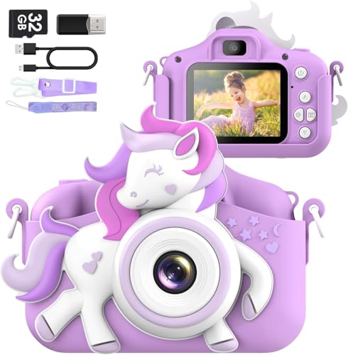 Gofunly Kids Camera for 38 Years Old Toddlers Childrens Boys Girls Selfie Camera 20 MP HD 1080P IPS Screen Dual Digital Toy Camera for Kids Christmas Birthday Gifts with 32Gb Card - Image 1