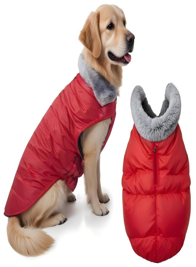 ZippyPaws Ultra Luxury Winter Jacket for Dogs - 16 Inch Size with Cozy Fur Collar (Color May Vary) - Super Warm and Stylish Canine Outerwear - Image 1