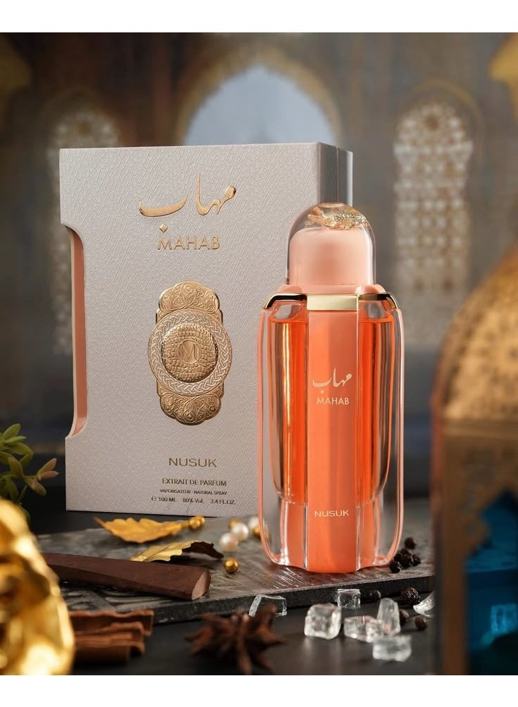 Nusuk Mahab Eau de Parfum – 100ml | Floral Fruity Woody | Unisex - Image 4