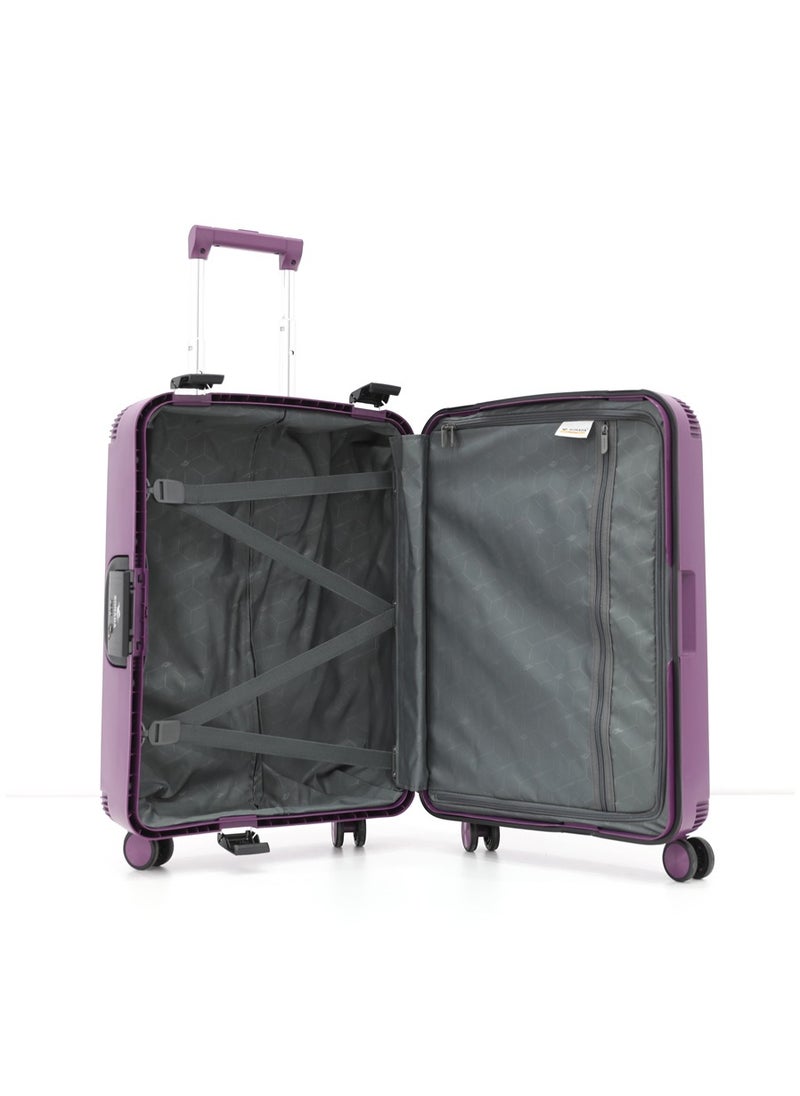 طقم حقائب أمتعة بعجلات 3 قطع، أرجواني (S-20&quot;،M-24&quot;،L-28&quot;)