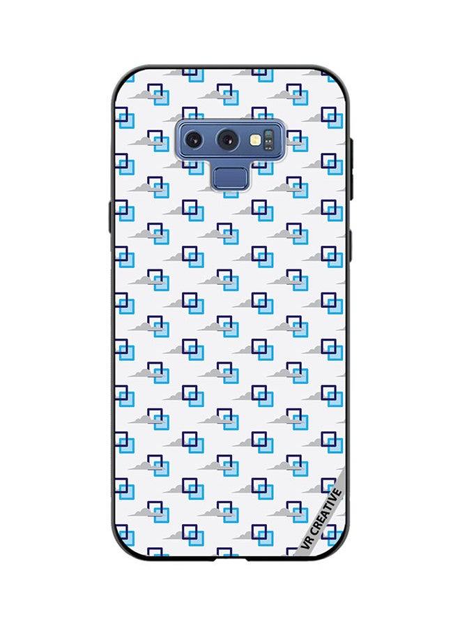 VR CREATIVE Protective Case Cover For Samsung Galaxy Note 9 Blue Cloud Design Multicolour  - Image 1