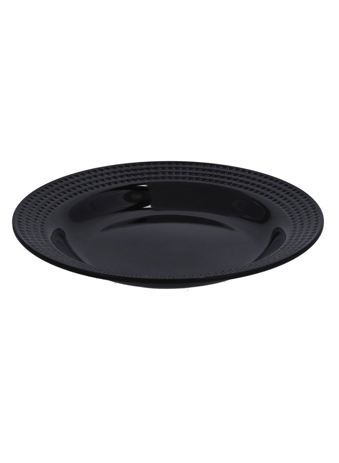 Royalford Melamine Biza Flat Plate Black 7.5inch - Image 1