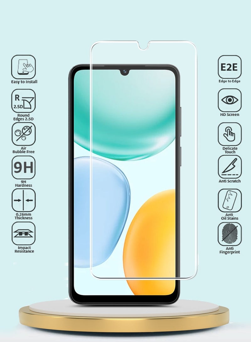 GMAX Honor X5c Plus 4G 2025 GMAX Premium Series Curved Edges 9H 2.5D Tempered Glass Screen Protector - Clear - Image 2