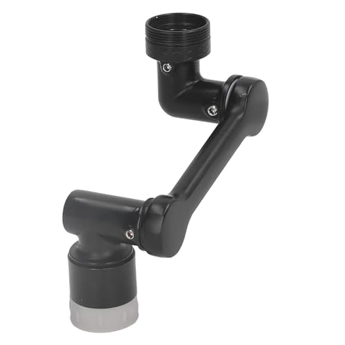Snevad 1080? Rotating Faucet Extender, Splash Filter Faucet Aerator with Dual Modes Heavy Duty Rotating Sink Extension, Universal Swivel Robotic for Kitchen Bathroom Sink Filter Black, 3.54 inch - Image 1