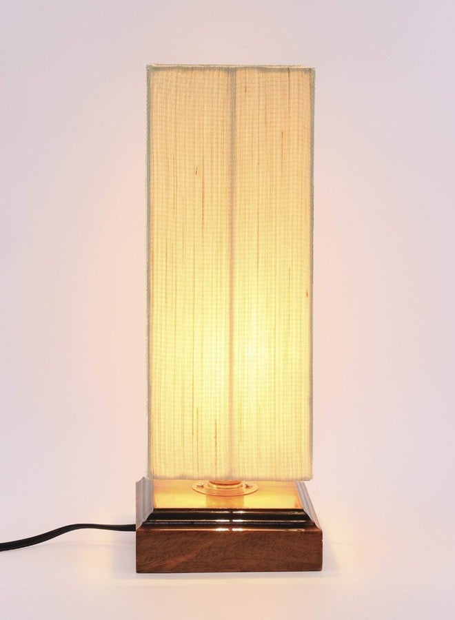 Devansh Wood Off-White Table Lamp - Image 4