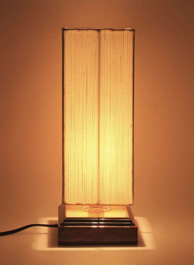 Devansh Wood Off-White Table Lamp - Image 3