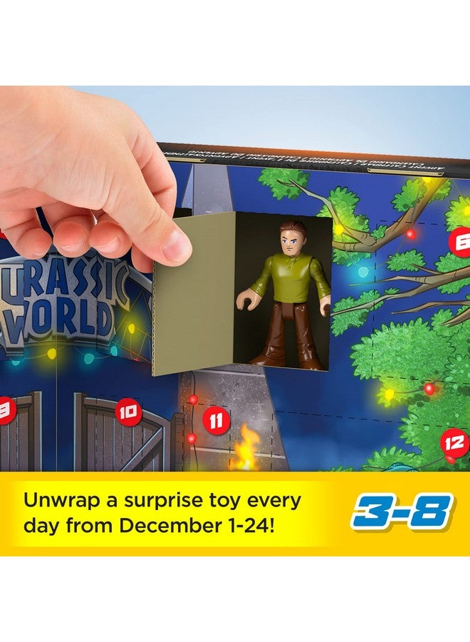JURASSIC WORLD Fisher-Price Imaginext Jurassic World Advent Calendar, Christmas Gift of 25 Dinosaur Toys & Figures for Preschool Kids Ages 3+ Years - Image 2