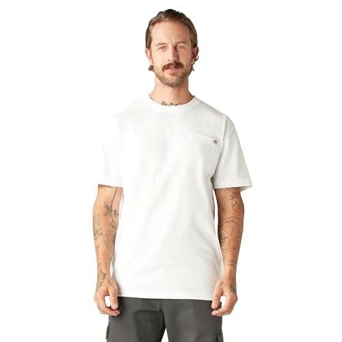 Dickies Mens Heavyweight Crew Neck Short Sleeve Tee Big-Tall T Shirt, White, XX-Large Tall US - Image 1