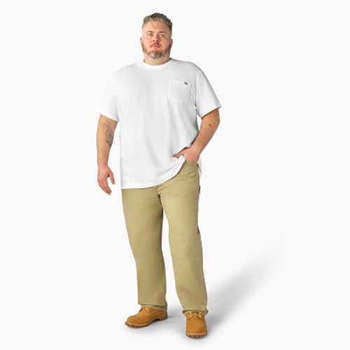 Dickies Mens Heavyweight Crew Neck Short Sleeve Tee Big-Tall T Shirt, White, XX-Large Tall US - Image 4
